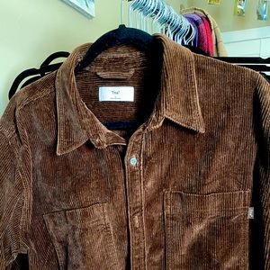 TNA Concourse Brown Button Up